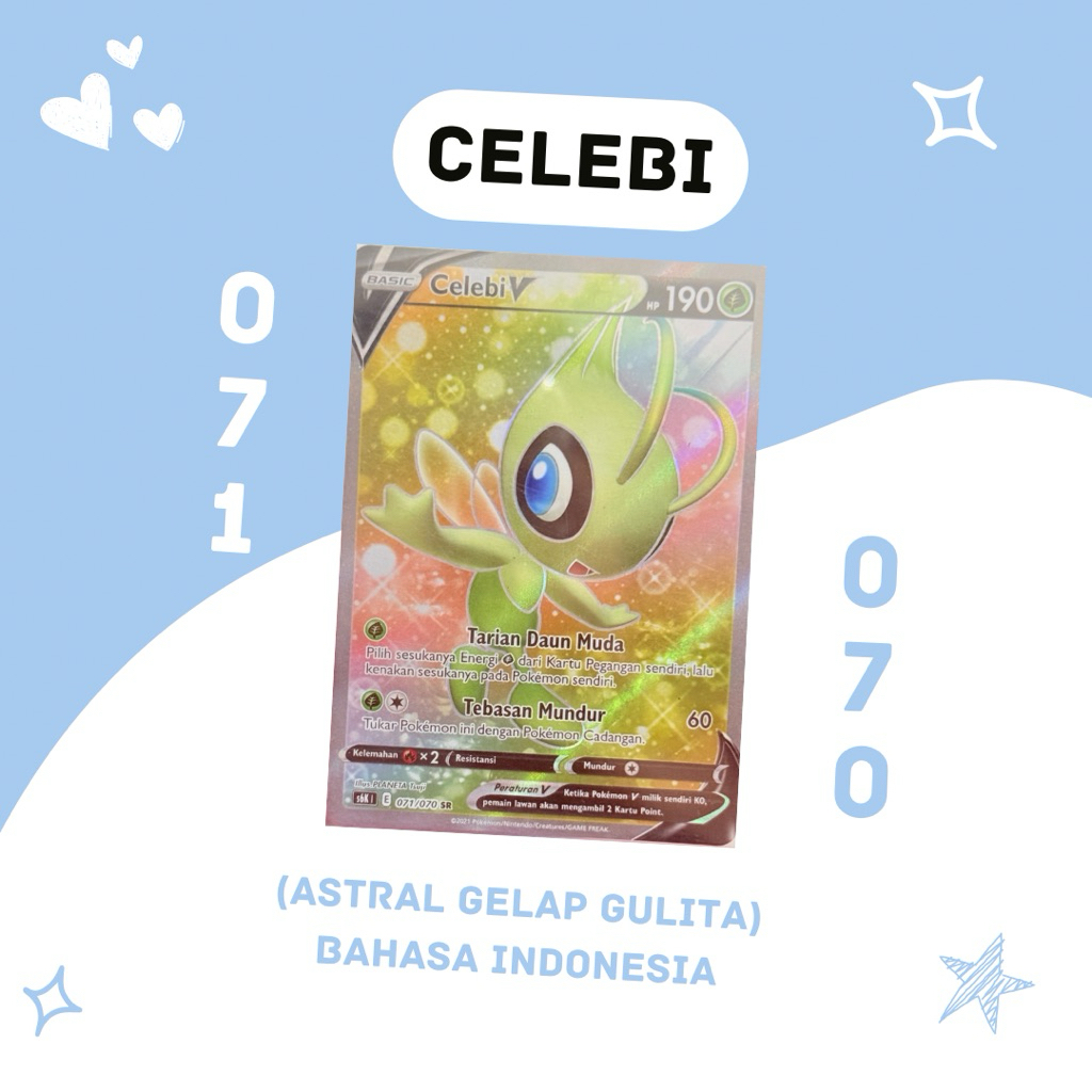 Celebi V SR S6K 071/070 Pokemon TCG Indonesia