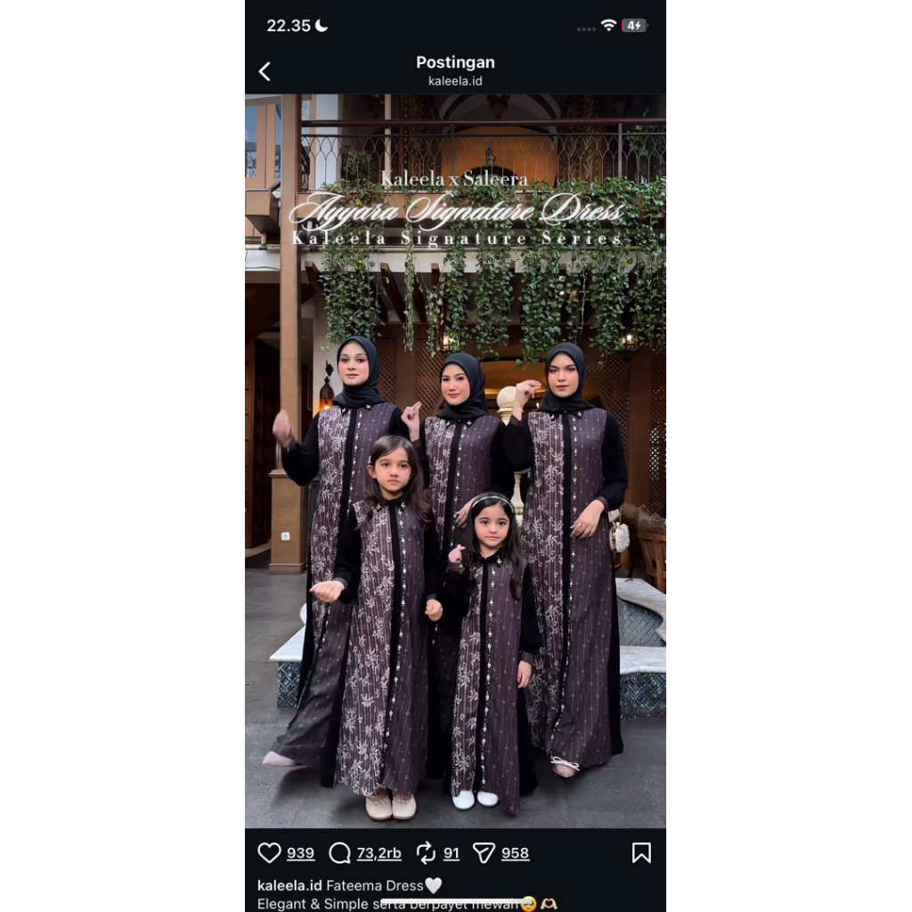fateema dress by kaleela.id