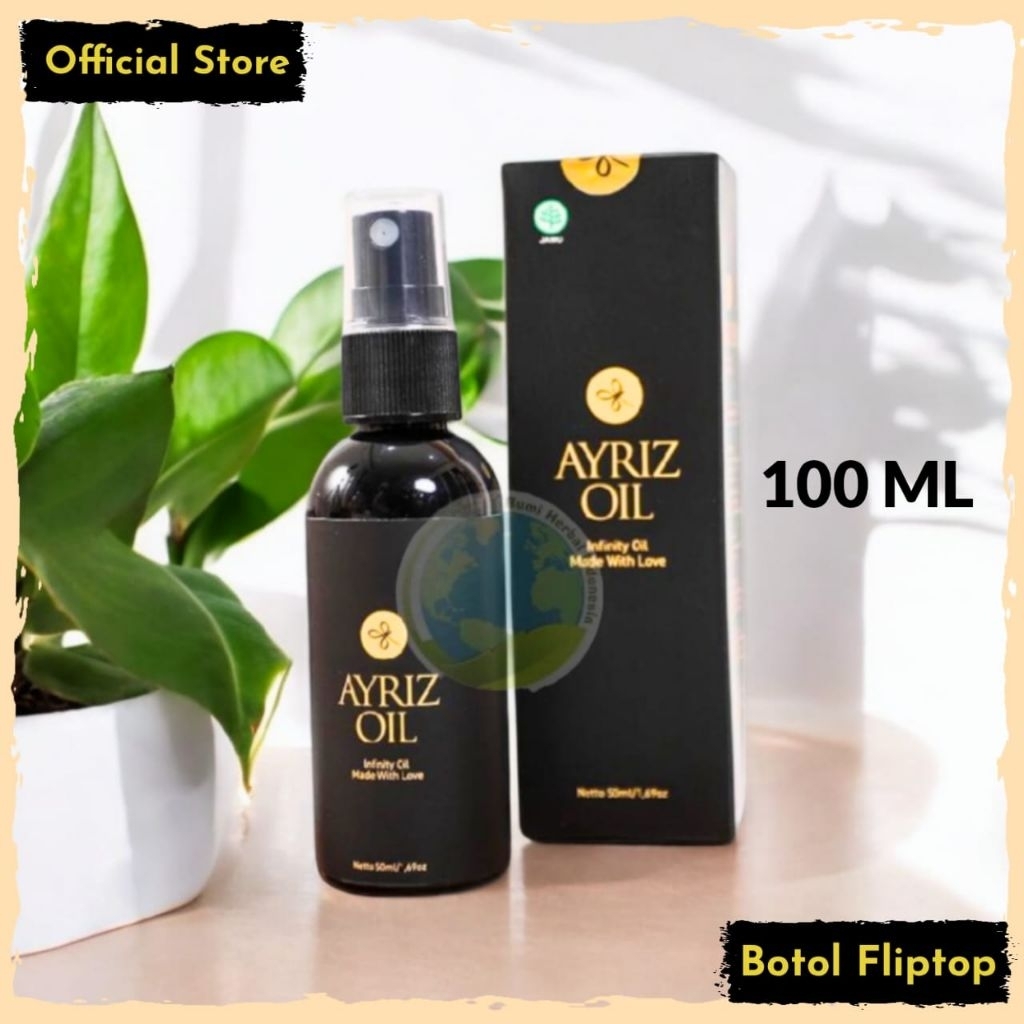 ORIGINAL Ayriz Oil Travel Size 100ml - Minyak Balur Nusantara Minyak Urut - Minyak Terapi Herbal & M