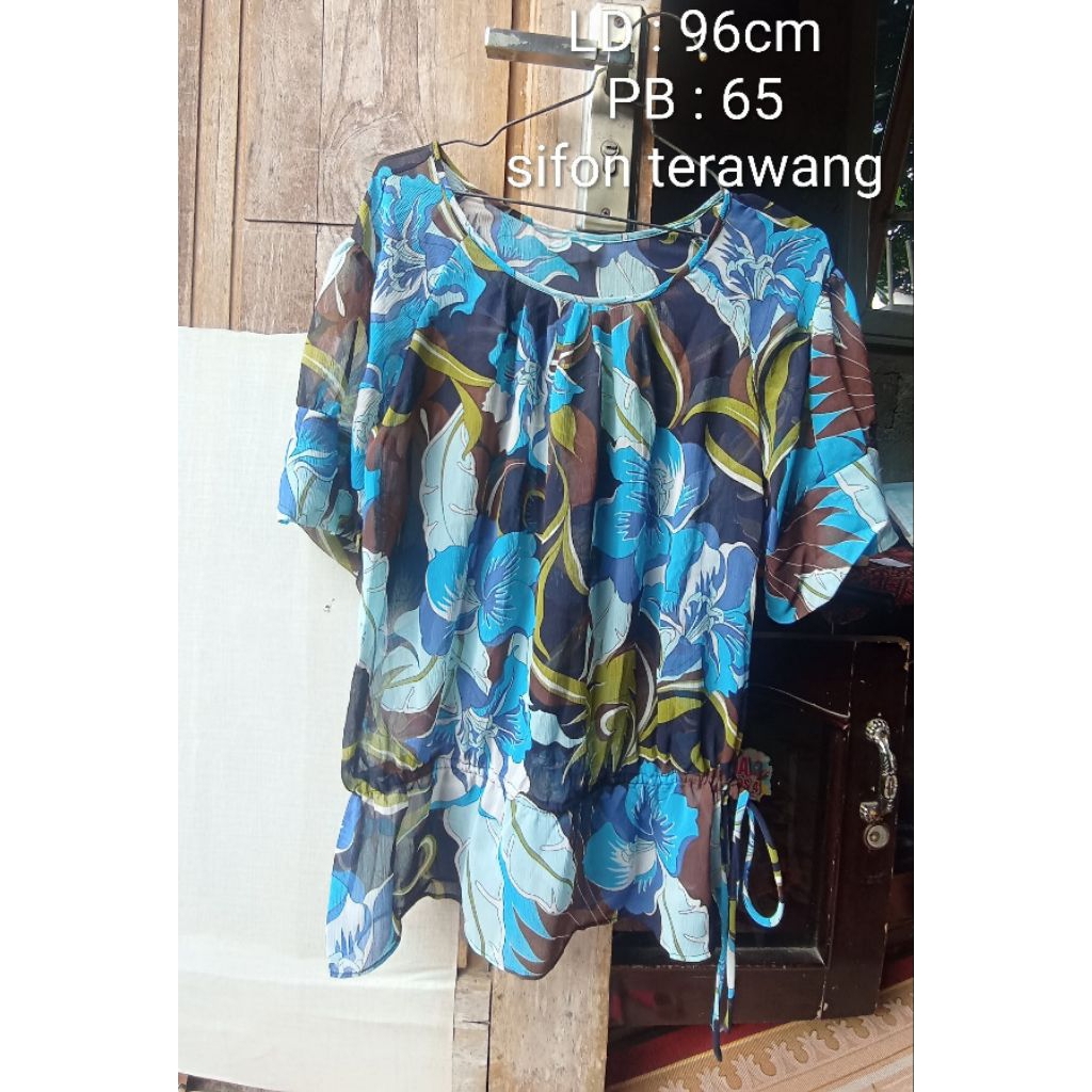 blouse wanita sifon /outer sifon preloved