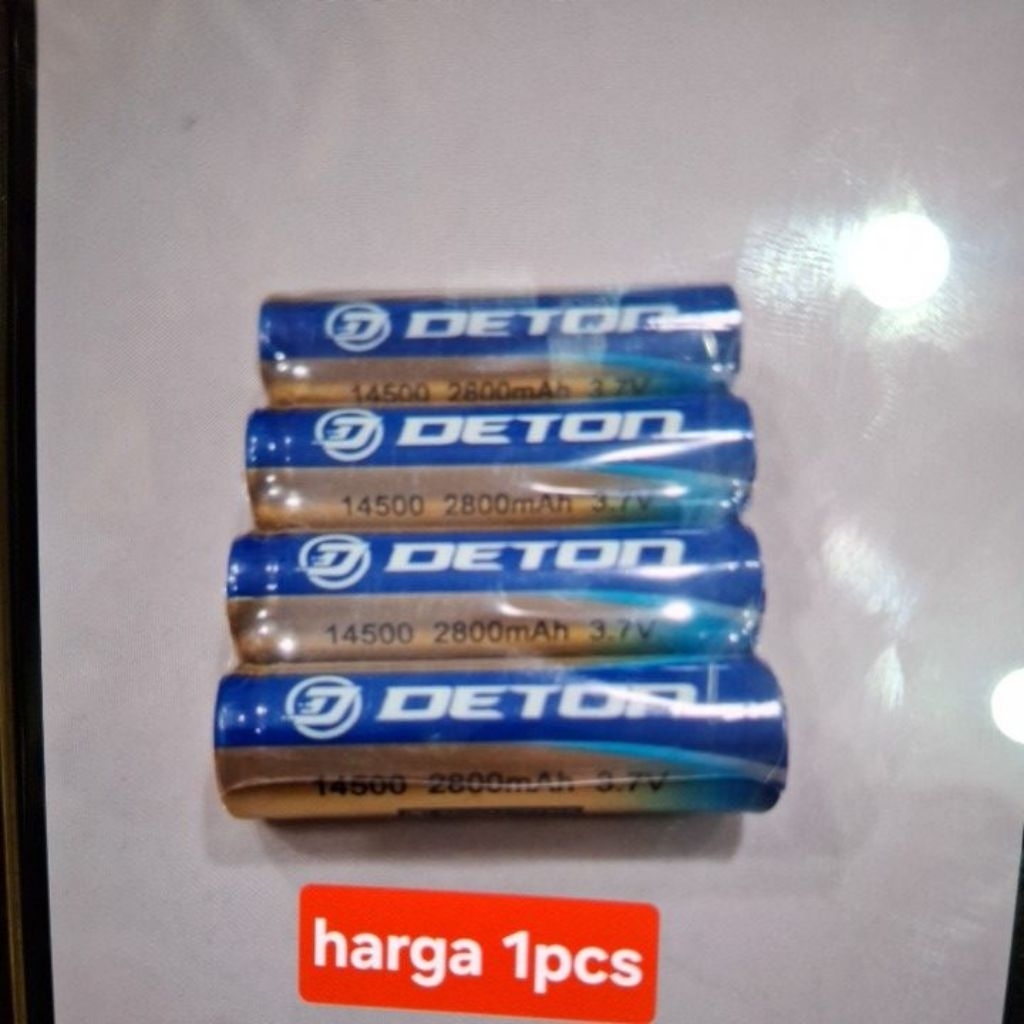 Baterai Cas AA 3.7V Deton Baterai Recharge A2 Baterai Cas Isi Ulang AA 3.7 Volt harga per 1pcs