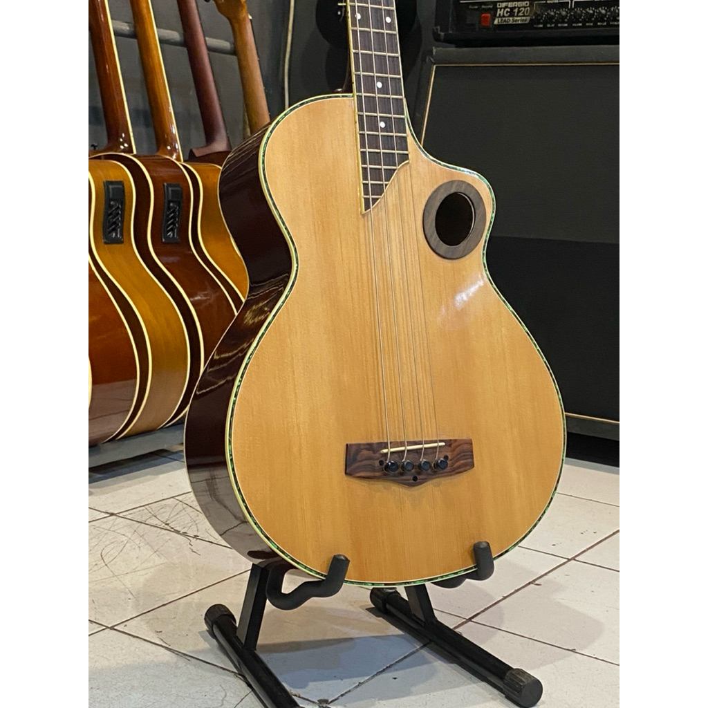 NEW  (PROMO GITAR BASS)BASS AKUSTIK ELEKTRIK NECK MAPLE