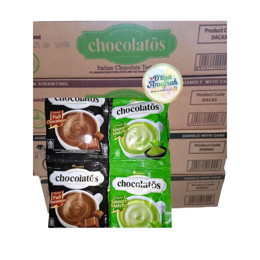 1 Dus Chocolatos Drink varian coklat & matcha