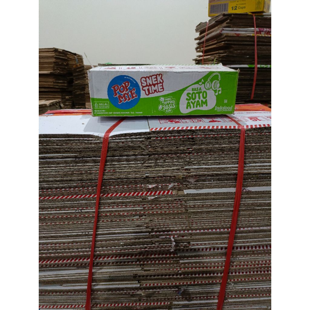 KARDUS BEKAS POP MIE