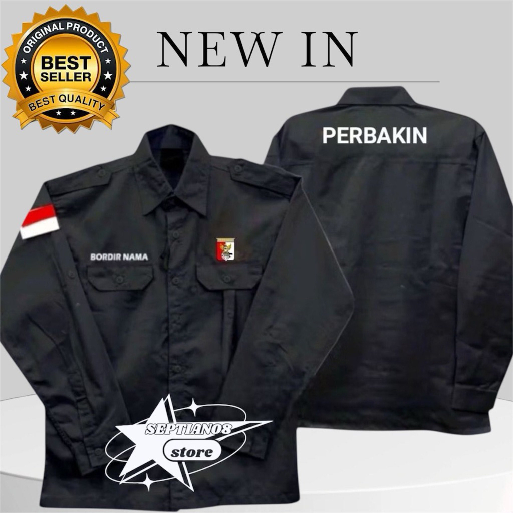 kemeja seragam perbakin terbaru free nama