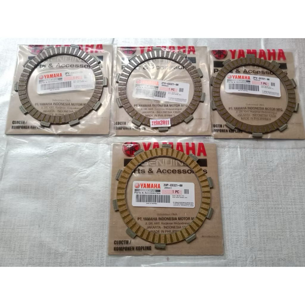 KAMPAS KOPLING VIXION NVA XABRE ASLI ORI YAMAHA 2PV E6321 00(3PCS) + 2UP E6321 00(1PCS)