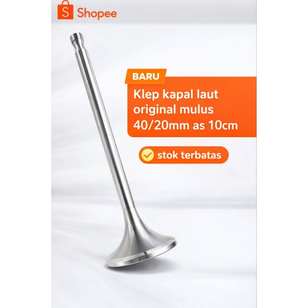 Klep kapal laut original mulus 40/20mm as 10cm stok terbatas