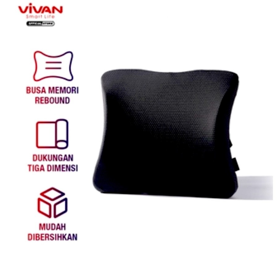 VIVAN VCP02 Bantal Mobil Senderan Punggung Memory Foam Car Headrest