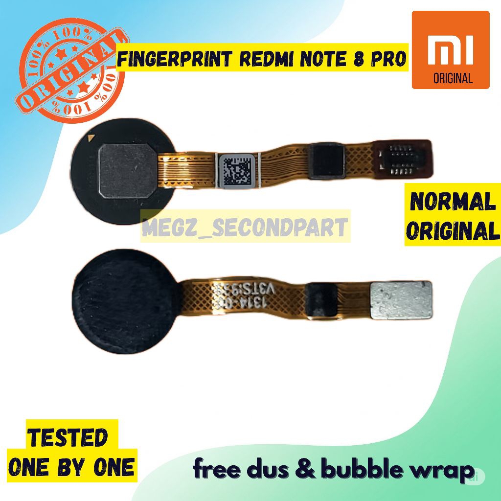 Fingerprint Redmi Note 8 Pro Original Cabutan tested