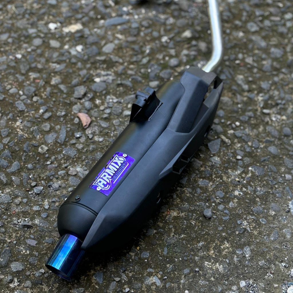 Knalpot Standar Racing Moncong KOU Original Armix Vario Beat Scopy Nmax Aerok Mio  Cover Tameng Airb