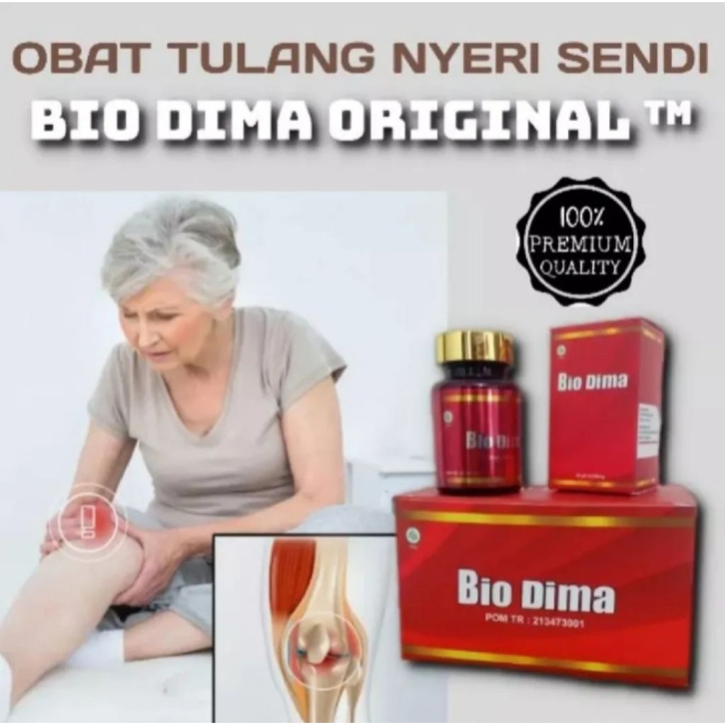 Bio Dima Asli Original Herbal Nyeri Sendi Tulang Syaraf Pinggal Lutut Asam Urat Rematik Kolesterol A