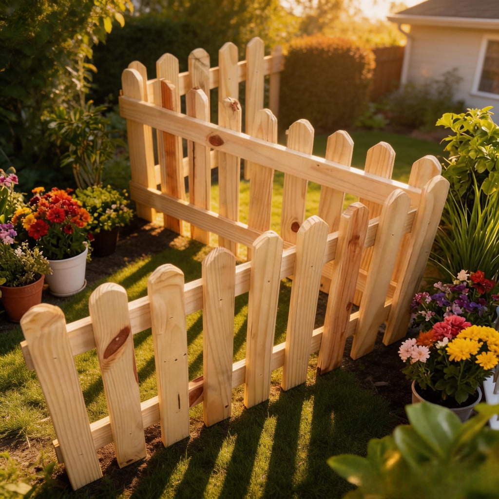 Pagar Kayu Pinus Pager Pembatas Teras Halaman Rumah Pembatas Tempat Bermain Anak Serbaguna