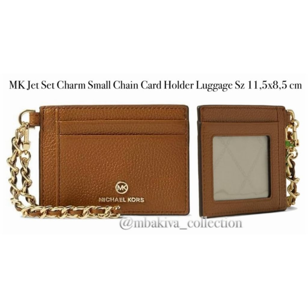 MK Jet Set Charm Small Chain Card Holder Luggage