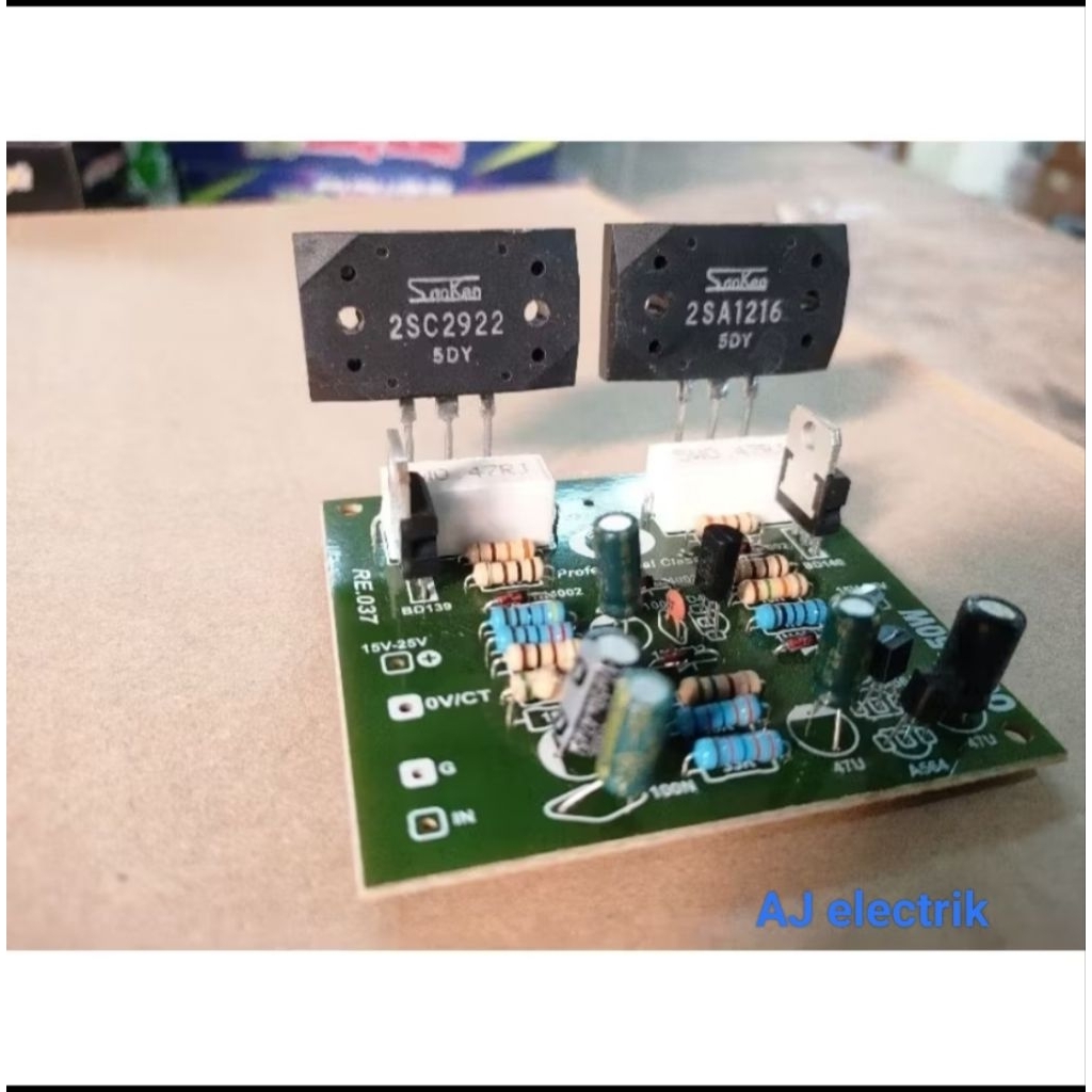KIT Ocl Mono Plus Final Sanken 2SC2922 + 2SA1216 5DY Driver Tip.41 Tip.42