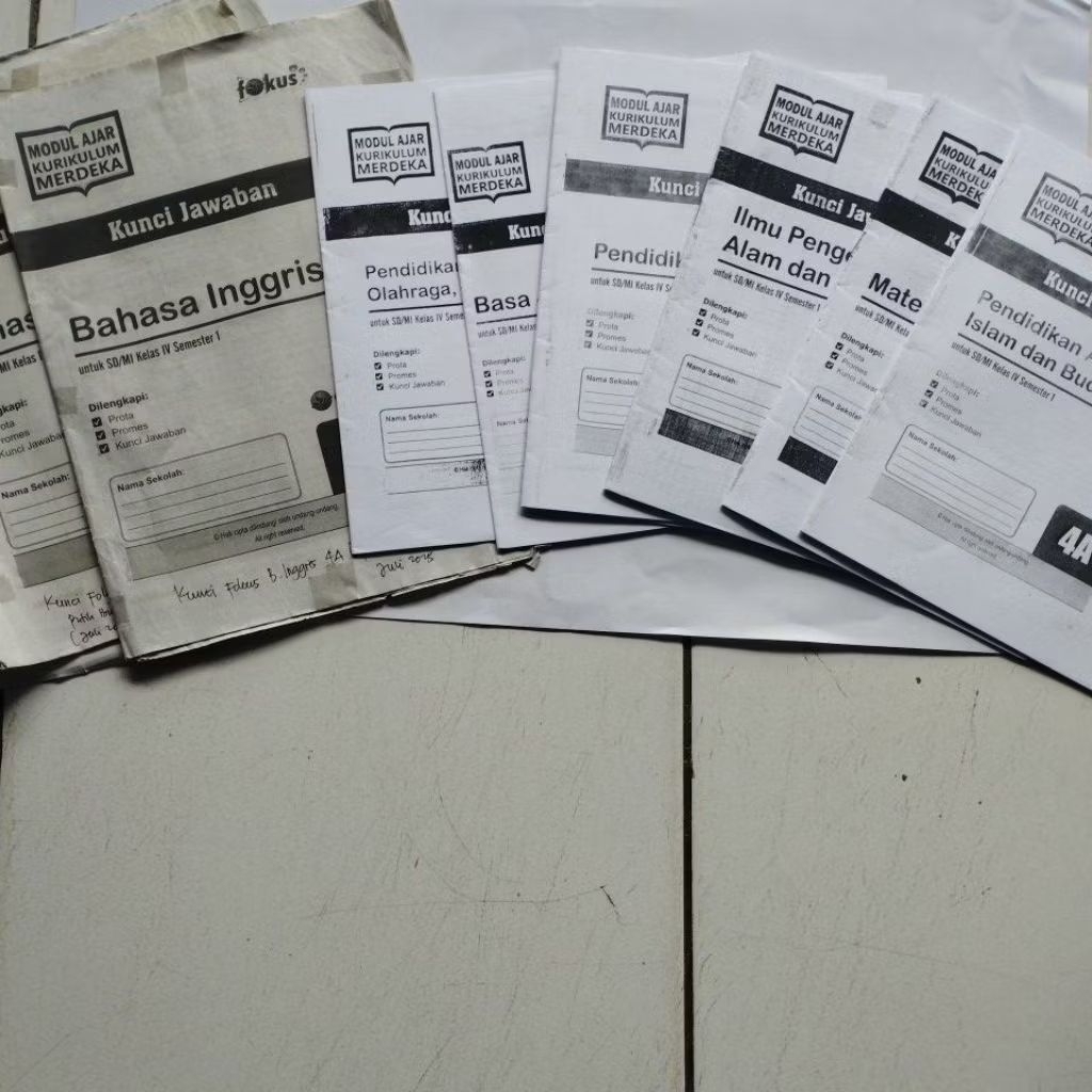 KUNCI JAWABAN LKS KELAS 4 FOKUS (A5)SEMESTER 1