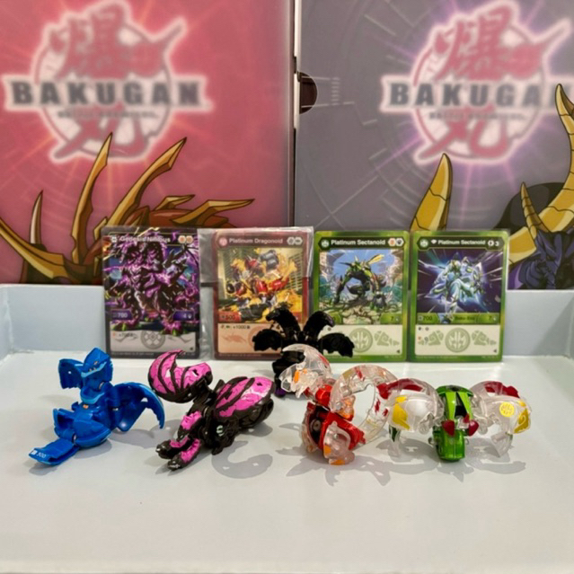 [Lot] Bakugan Diamond Dragonoid, Diamond Sectanoid, Genesis Nillious, Nillious & Serpenteze