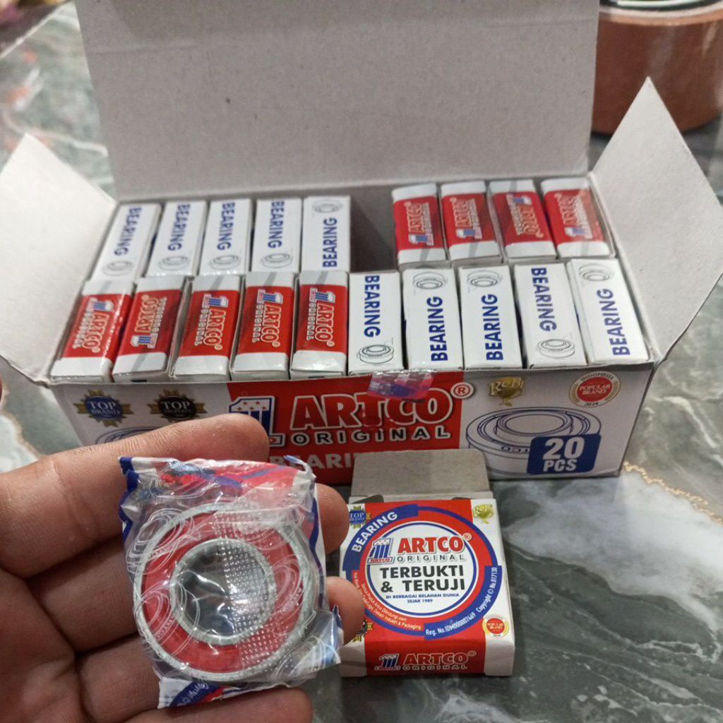 1 kotak/20 pcs bearing artco original kolahar roda artco gerobak pasir