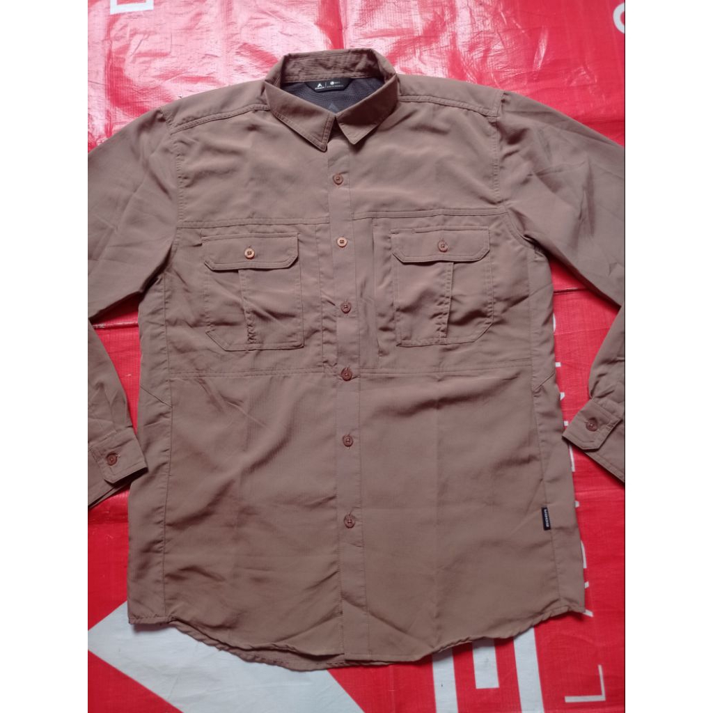 Kemeja Gunung Eiger1898 Cliff Celebes XTR Khaki Size L