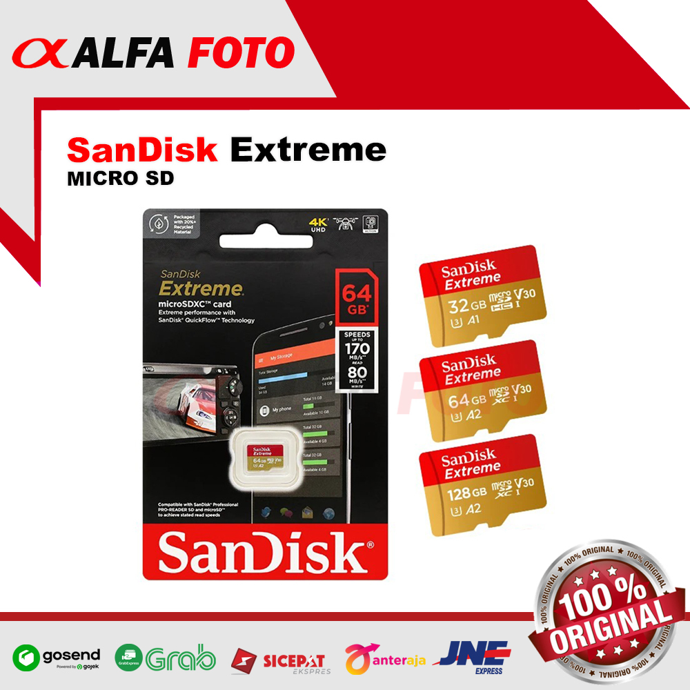 MicroSD Micro SD Sandisk Extreme Original