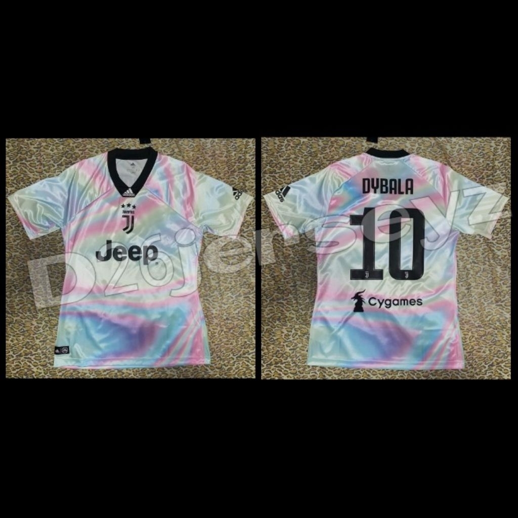 Jersey JuventusS_ 4th Fourth 2018 / 2019 + Cetak Nama Nameset DYBALA 10 / Custom Suka Suka Font OFFI