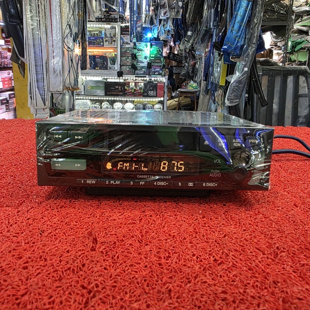 Head Unit Single Din ALPINE Kaset Radio FM AM ex Toyota Kijang Krista