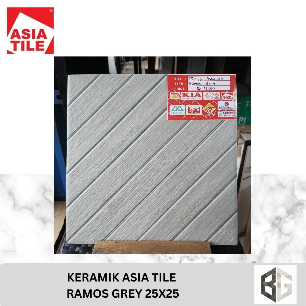 KERAMIK Asia Tile Ramos Grey 25x25 Asia Tile