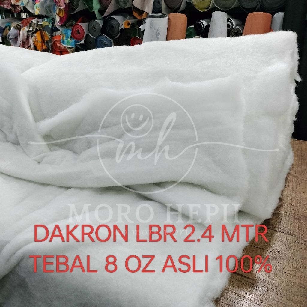 DAKRON METERAN 8 OZ LEBAR 2.4 MTR PALING TEBAL GRADE A 100% ASLI SILIKON SILICON DAKRON PRESS ROLL L