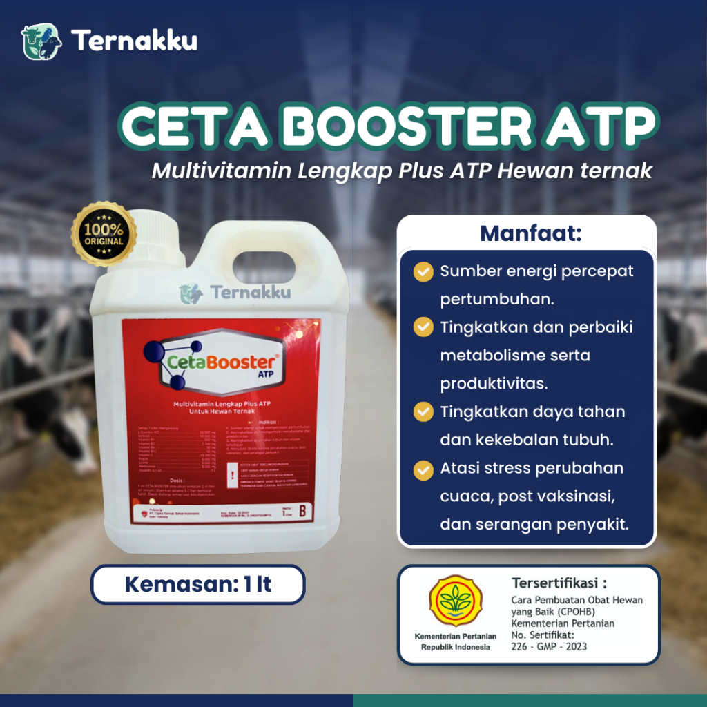 CETA Booster ATP 1 Liter – Multivitamin Plus ATP Ternak