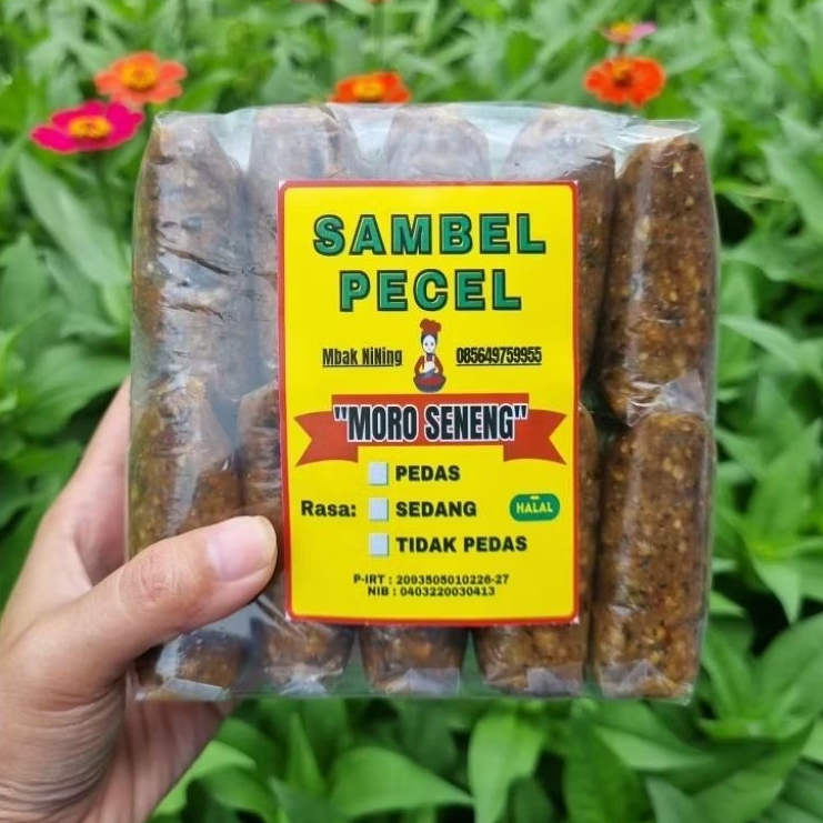 Sambel Pecel/Bumbu Kacang "MORO SENENG" kemasan 1kg/1000gr (Khas Blitar)