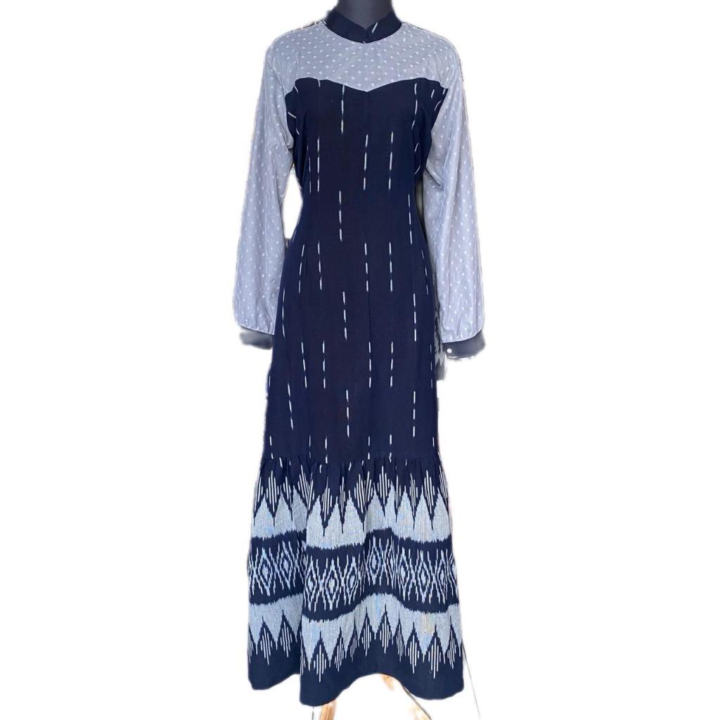 Aurelie Dress Tenun Gamis Wanita KAINRATU