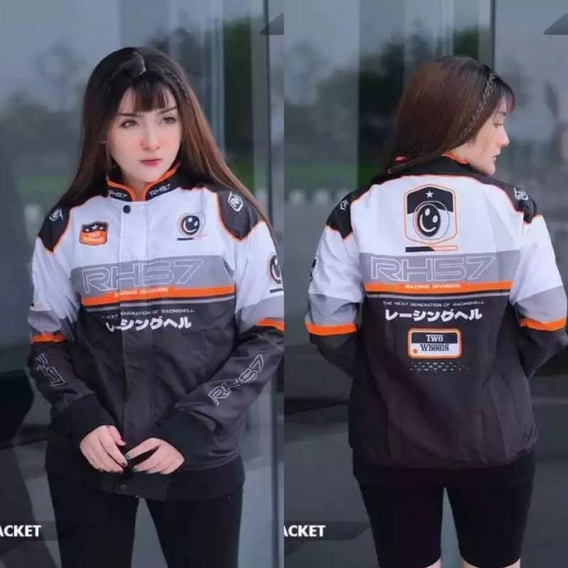 RACERTEES Jaket Windbreaker TRRD Full Black - Unisex