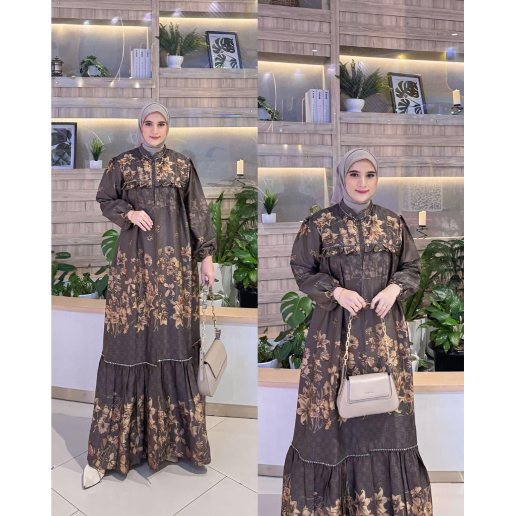 gamis zafira dress by rianti // gamis wanita terbaru