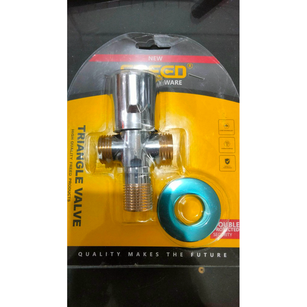 Kran Cabang T Stop Kran Double Cabang T Kran Shower 1/2 inch KUNINGAN