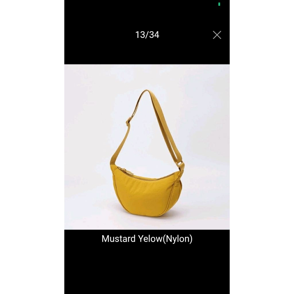 Tas puffy half-moon Ala Uniqlo preloved