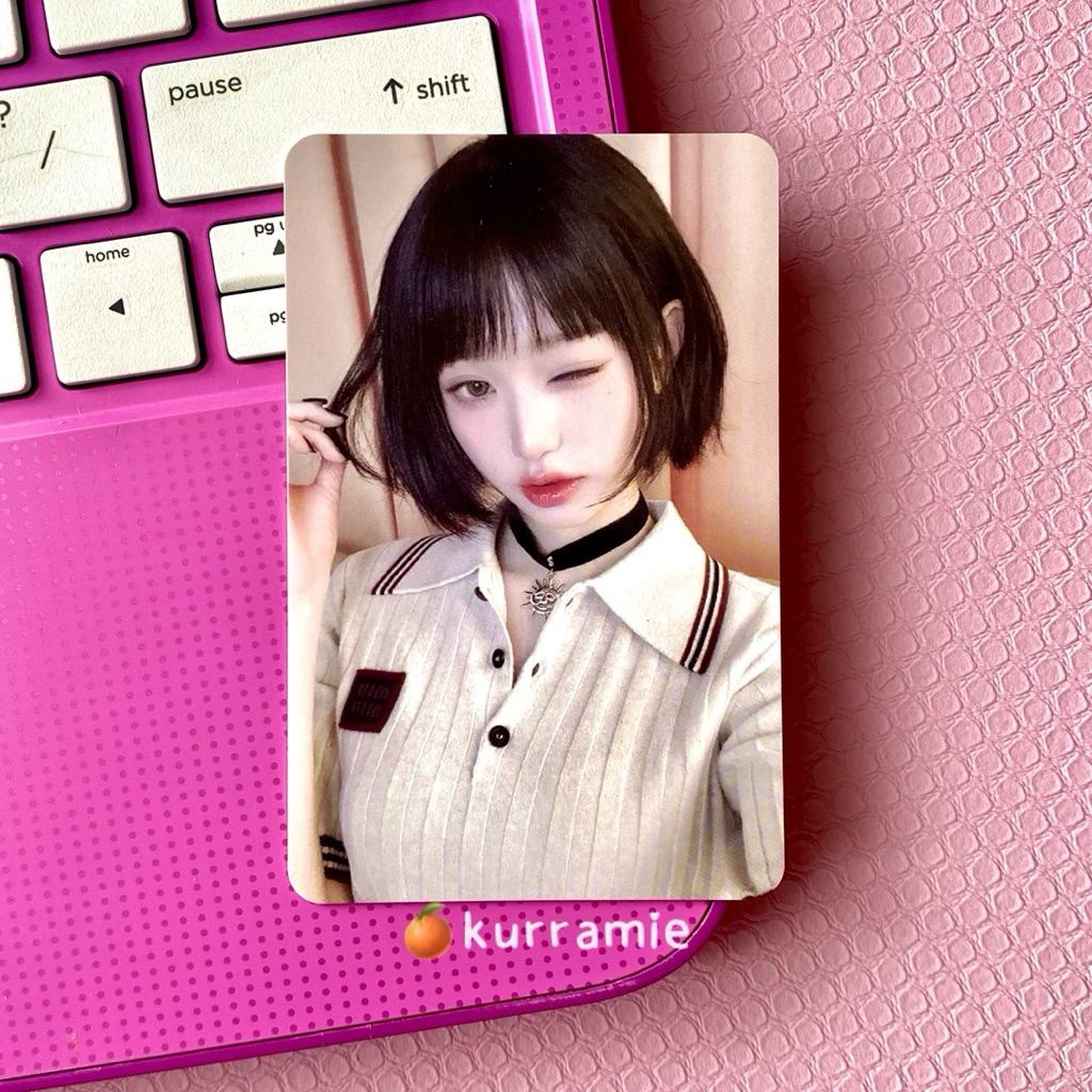 (clearance sell) pc wonyoung ive x hapa kristin round 5.0 photocard official wony hapa bondol r5 pos