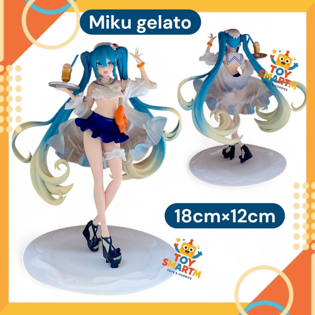 Action Figure Anime Hatsune Miku Gelato Koleksi Figure Anime Hatsune Miku