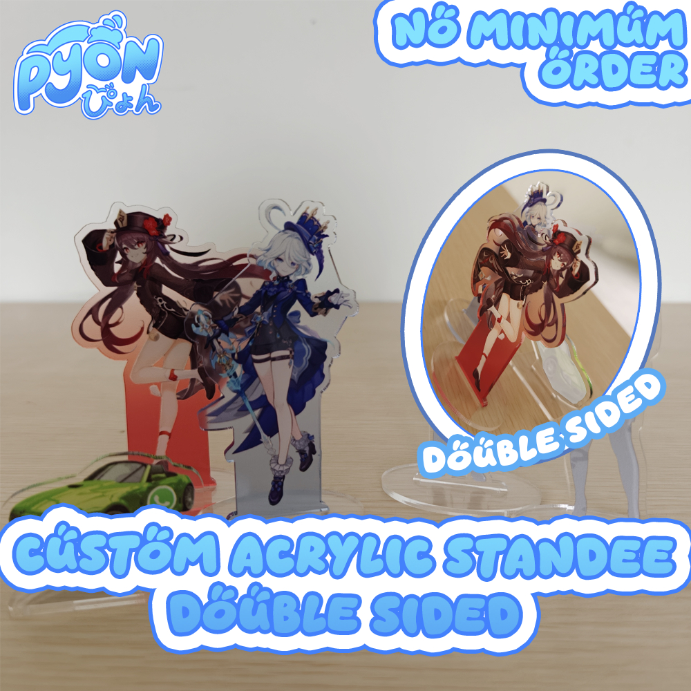 [NO MINIMUM] Custom Acrylic Standee / Standee display akrilik custom 3mm 2 sisi [1 sisi mirror] - UV