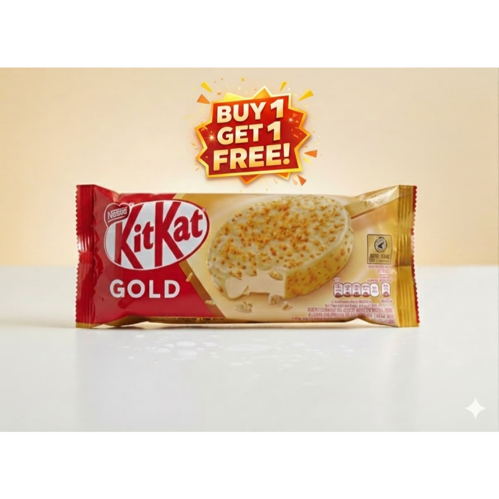 Es Krim KitKat Gold Ice Cream – ice cream Coklat Gold Premium (BUY 1 GET 1)