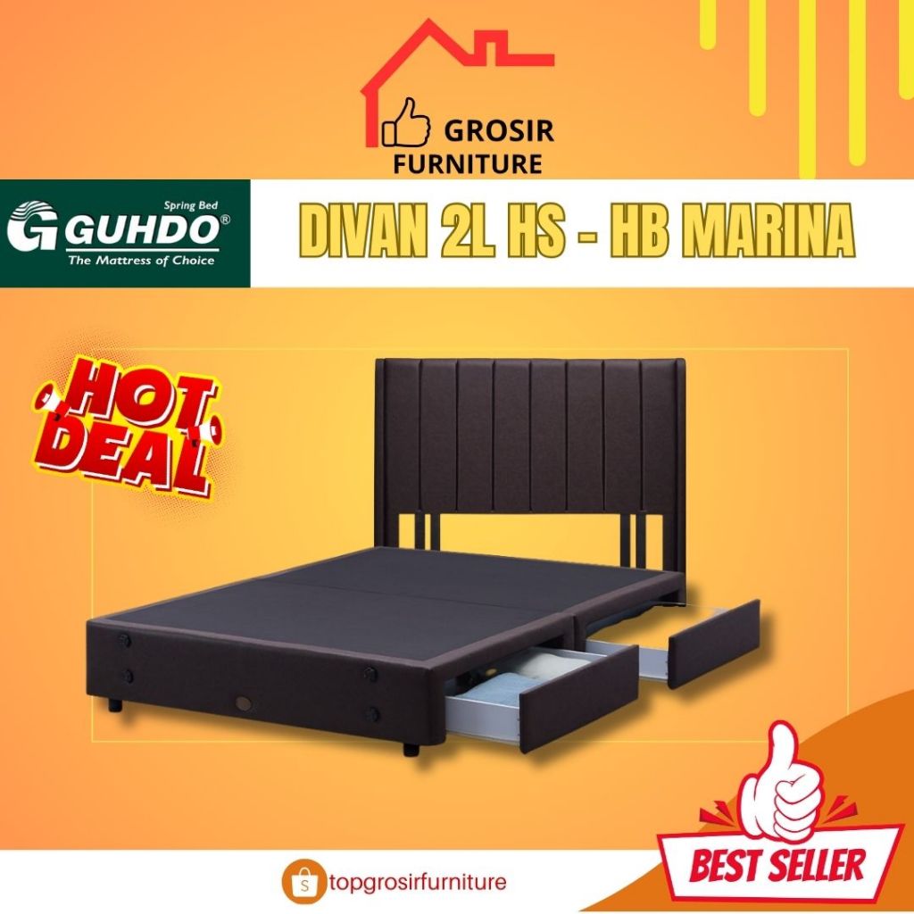 GUHDO DIVAN DRAWER 2L HS TANPA KASUR - SANDARAN MARINA