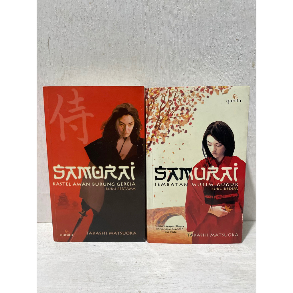Buku Original JUAL SET 1-2 SAMURAI KASTEL AWAN BURUNG GEREJA, JEMBATAN MUSIM GUGUR - TAKASHI MATSUOK