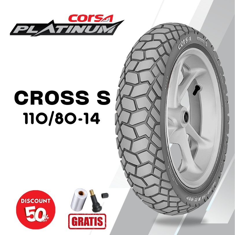 Ban Motor Matic CORSA CROSS S 110/80 Ring 14 Tubeless