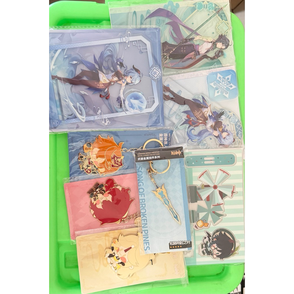 Genshi impact Gi song of broken pines xiao childe Ganyu Eula venti ningguang diluc standee phone sta