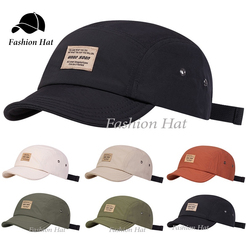Topi Distro Pria Wanita Dewasa Baseball Cap WOOD SOON Topi 5 Panel Quick Dry