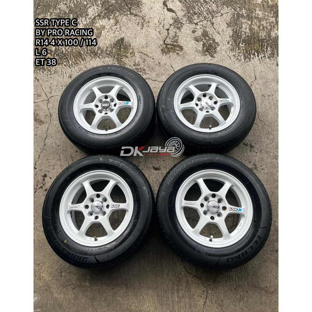 VELG SSR TYPE C R14 4x100/114 (HARGA UNTUK 4PCS VELG)