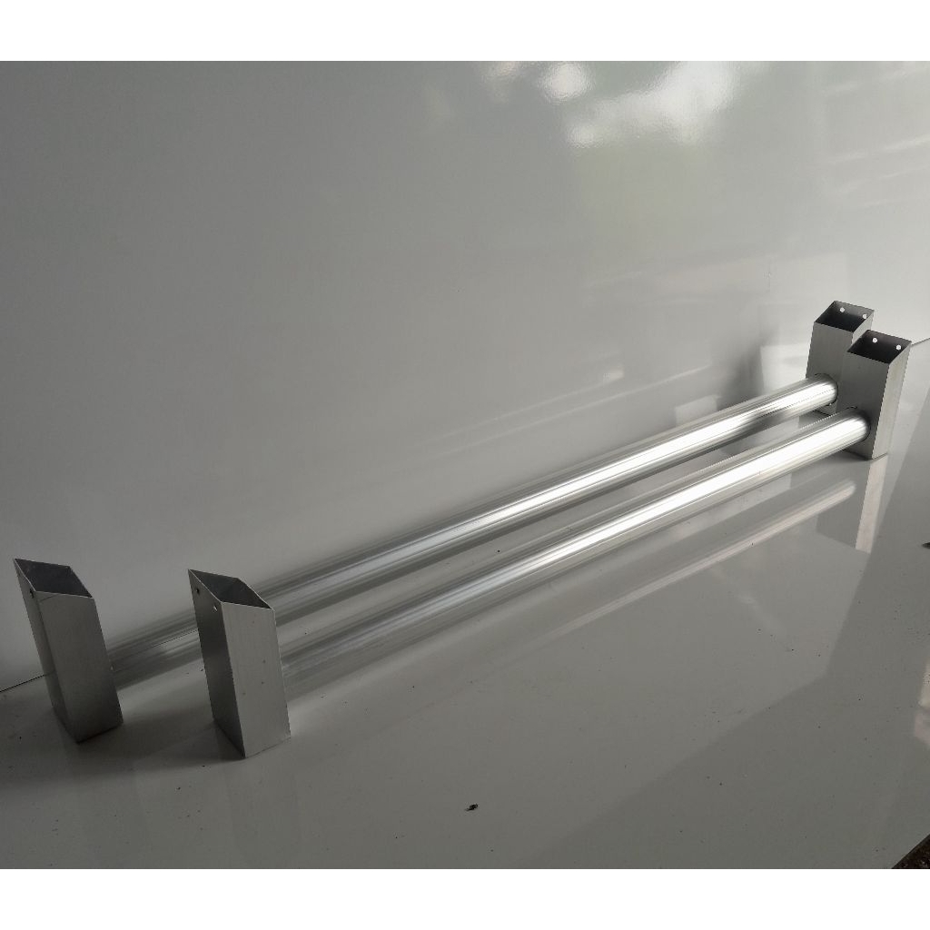PIPA ALUMINIUM GANTUNGAN BAJU ALMARI PIPA GARIS 24mm