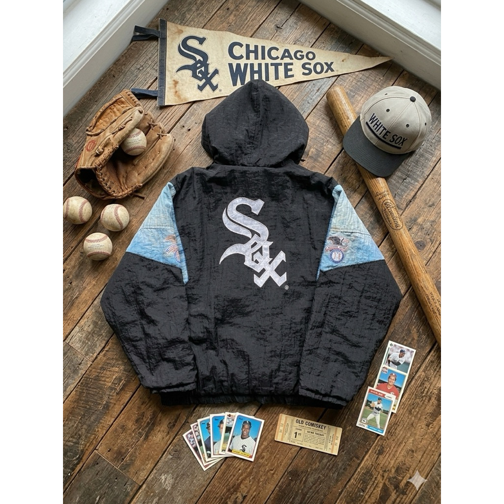 starter jacket white sox