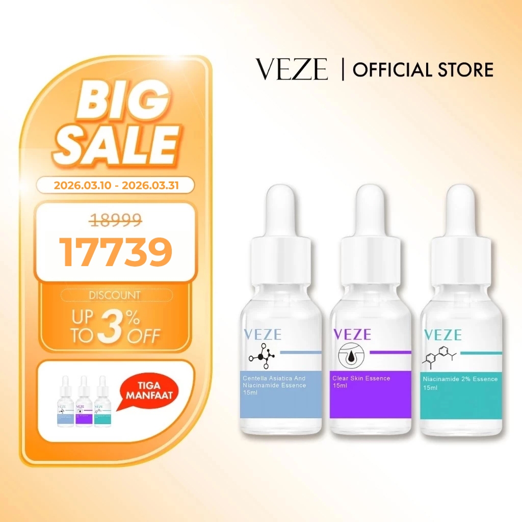 [BPOM] - VEZE Serum Wajah Pengecil Pori-pori Pelembap Menyegarkan Kontrol Minyak Wajah Esensi Mencer