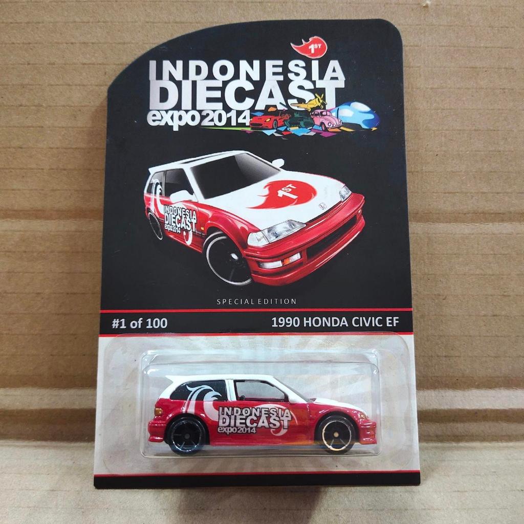 Hotwheels Indonesia Diecast Expo 2014 1990 Honda Civic EF #1 of 100