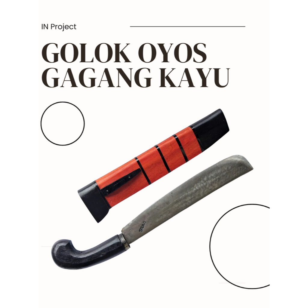 Golok Gagang Kayu OYOS Khas Taraju - Kuat dan Tajam