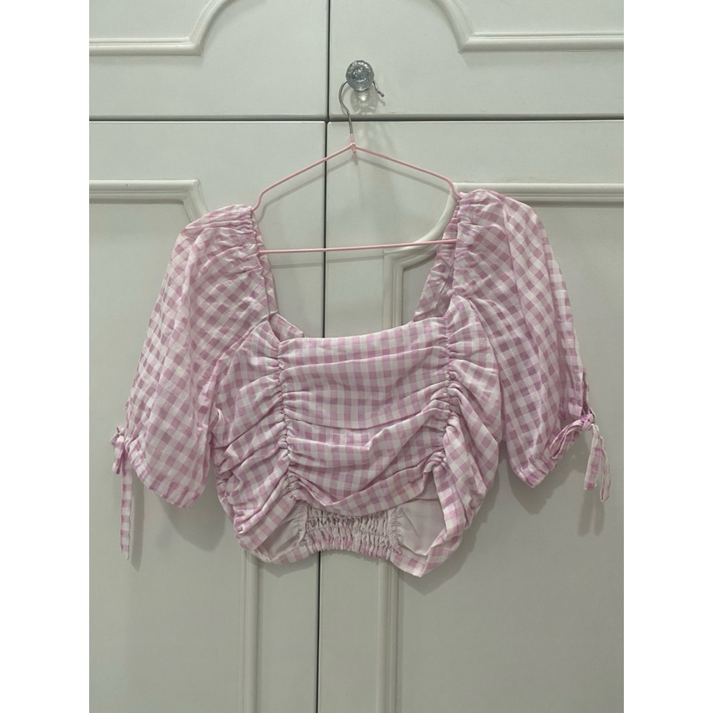 oudre gingham top
